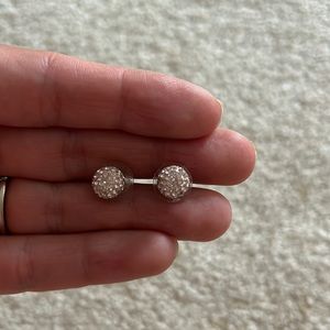 Swarovski Rose gold Ball Earrings